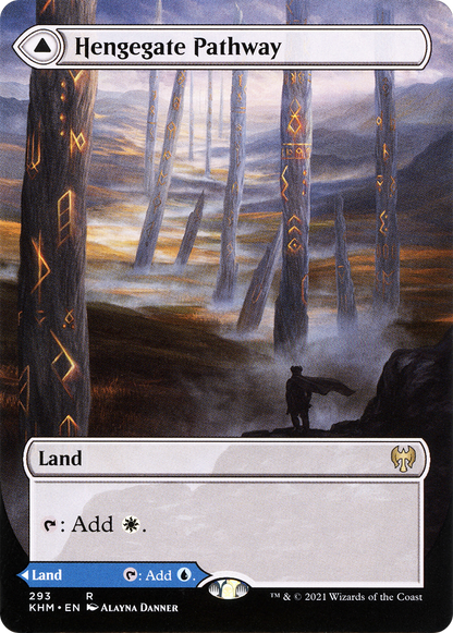 Hengegate Pathway (Borderless) (KHM-293) - Kaldheim: (Showcase) (Borderless)