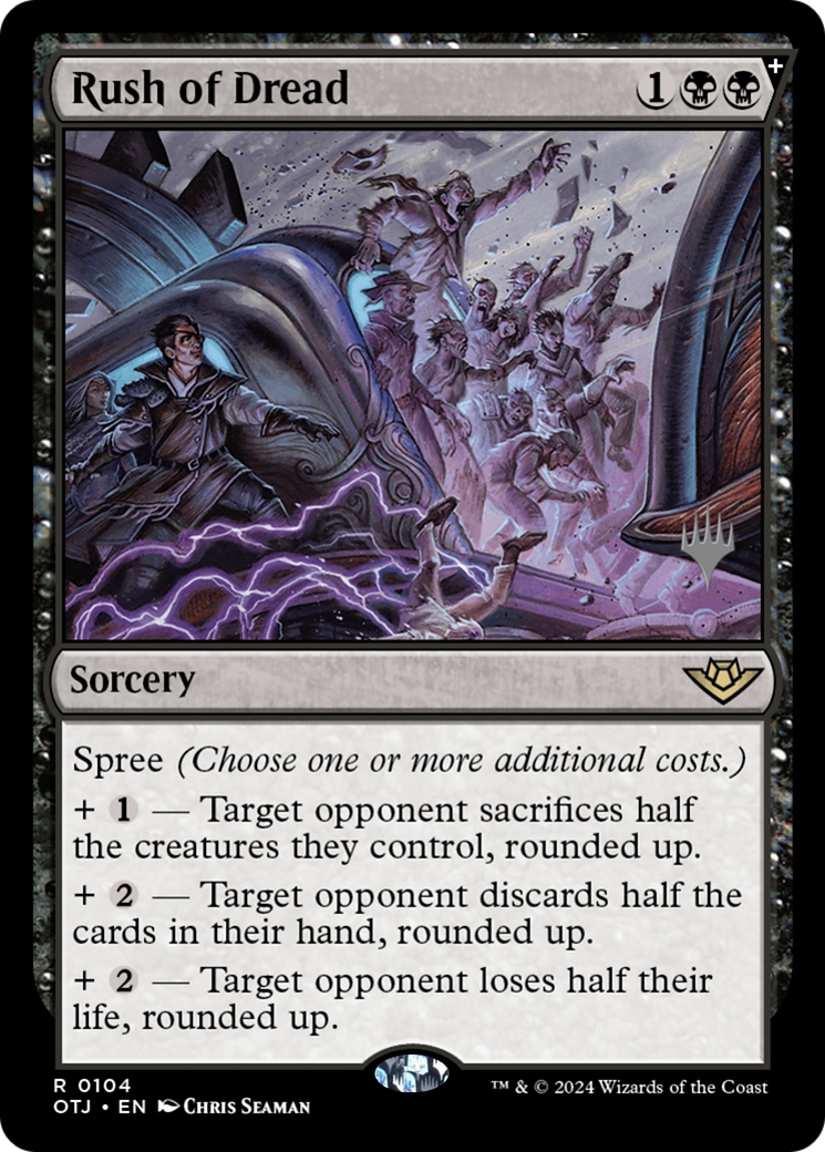 Rush of Dread (PPOTJ-104P) - Outlaws of Thunder Junction Promos