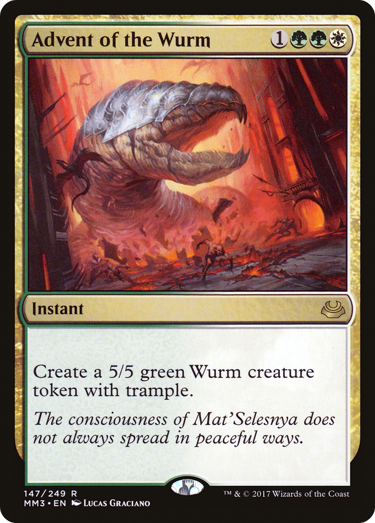 Advent of the Wurm (MM3-147) - Modern Masters 2017 Foil