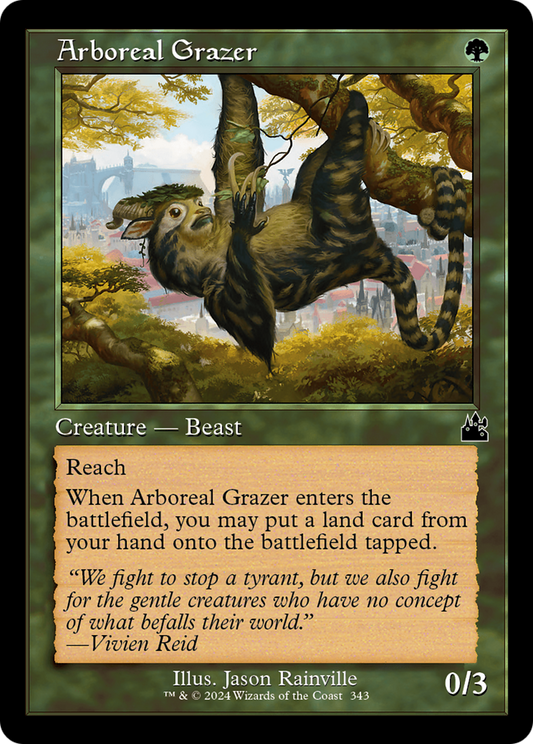 Arboreal Grazer (Retro Frame) (RVR-343) - Ravnica Remastered Foil