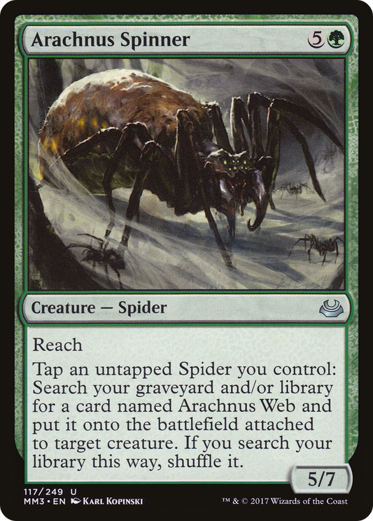 Arachnus Spinner (MM3-117) - Modern Masters 2017 Foil