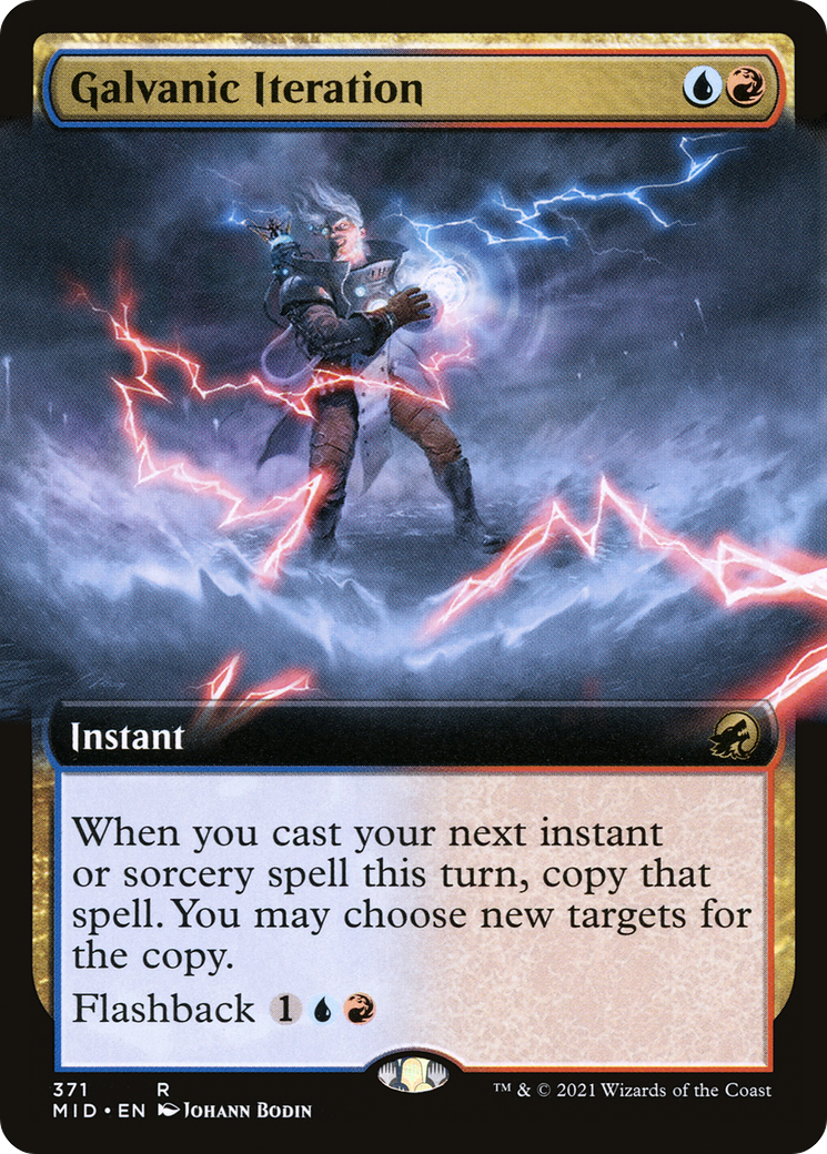 Galvanic Iteration (Extended Art) (MID-371) - Innistrad: Midnight Hunt: (Extended Art) Foil