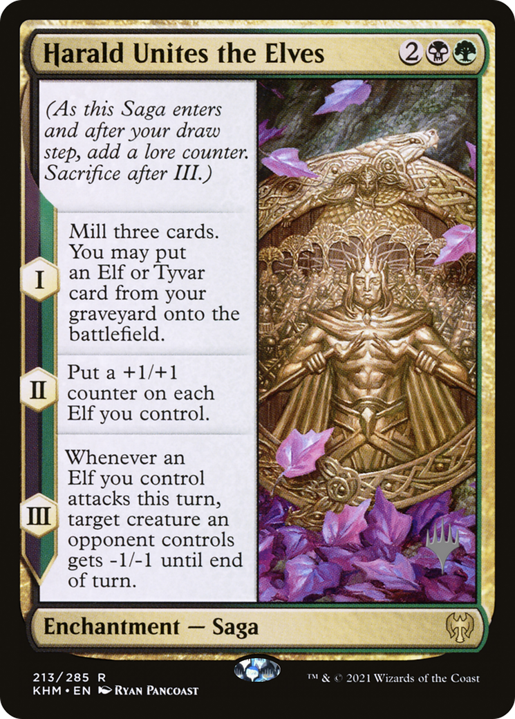 Harald Unites the Elves (PPKHM-213) - Kaldheim Promos Foil