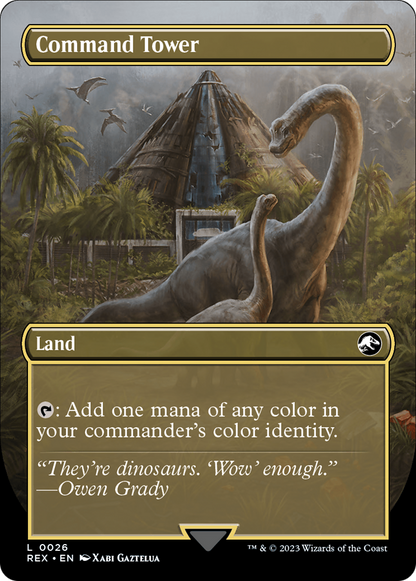 Command Tower (Borderless) (REX-026) - Jurassic World Collection (Borderless) Foil