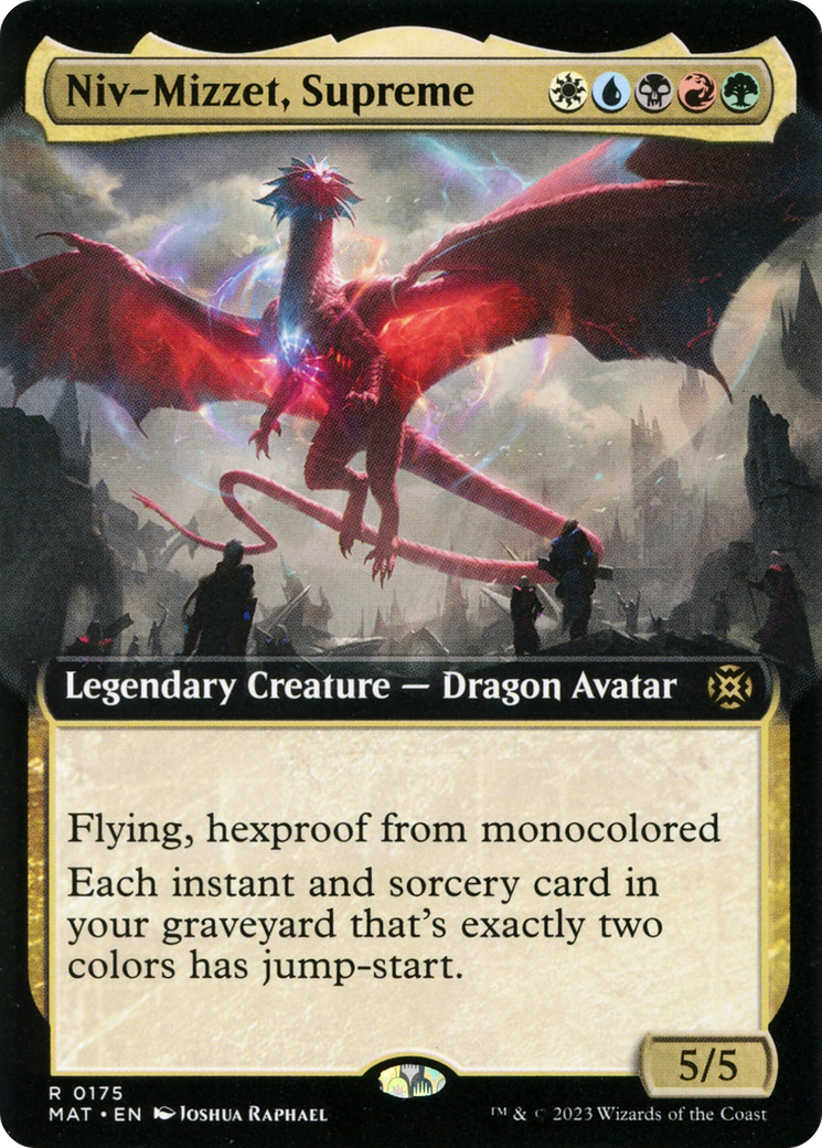 Niv-Mizzet, Supreme (Extended Art) (MAT-175) - March of the Machine: The Aftermath: (Extended Art) Foil