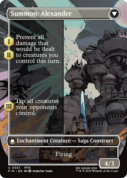 Crystal Fragments // Summon: Alexander (FIN-357) - FINAL FANTASY: (enchantment) (Borderless)