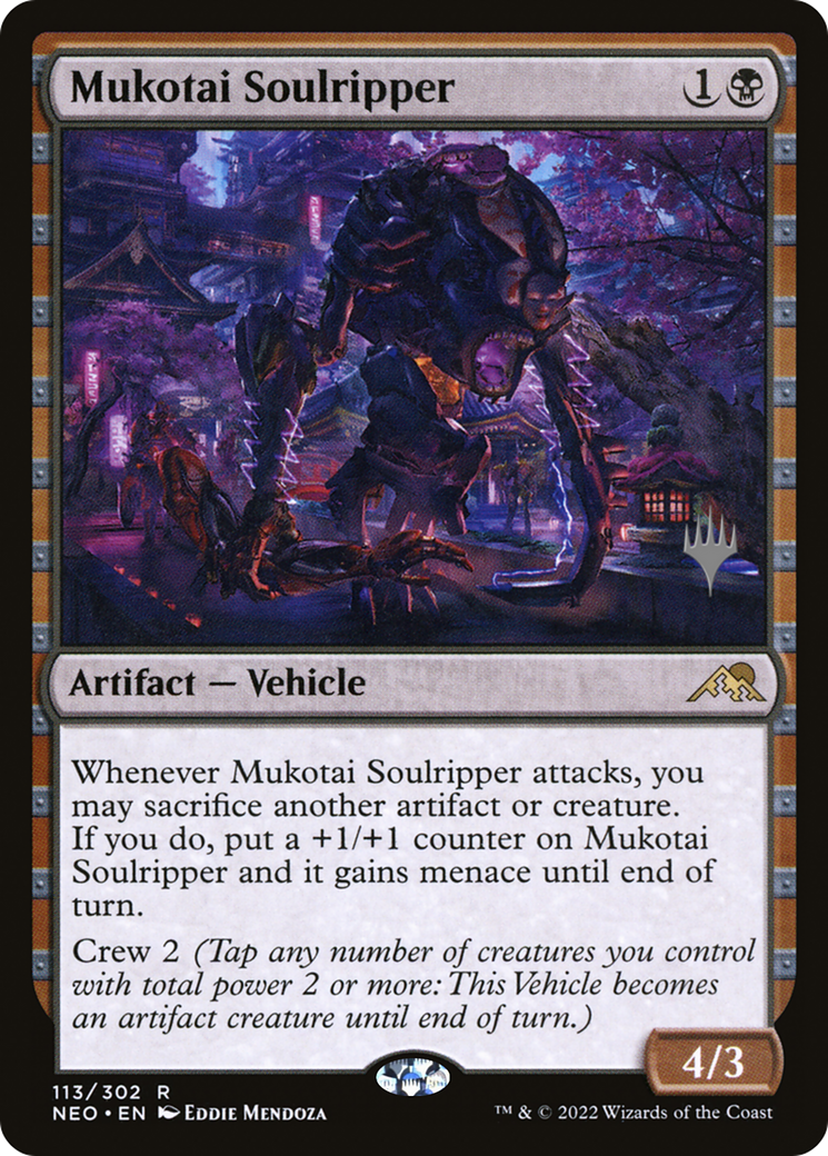 Mukotai Soulripper (PPNEO-113P) - Kamigawa: Neon Dynasty Promos Foil