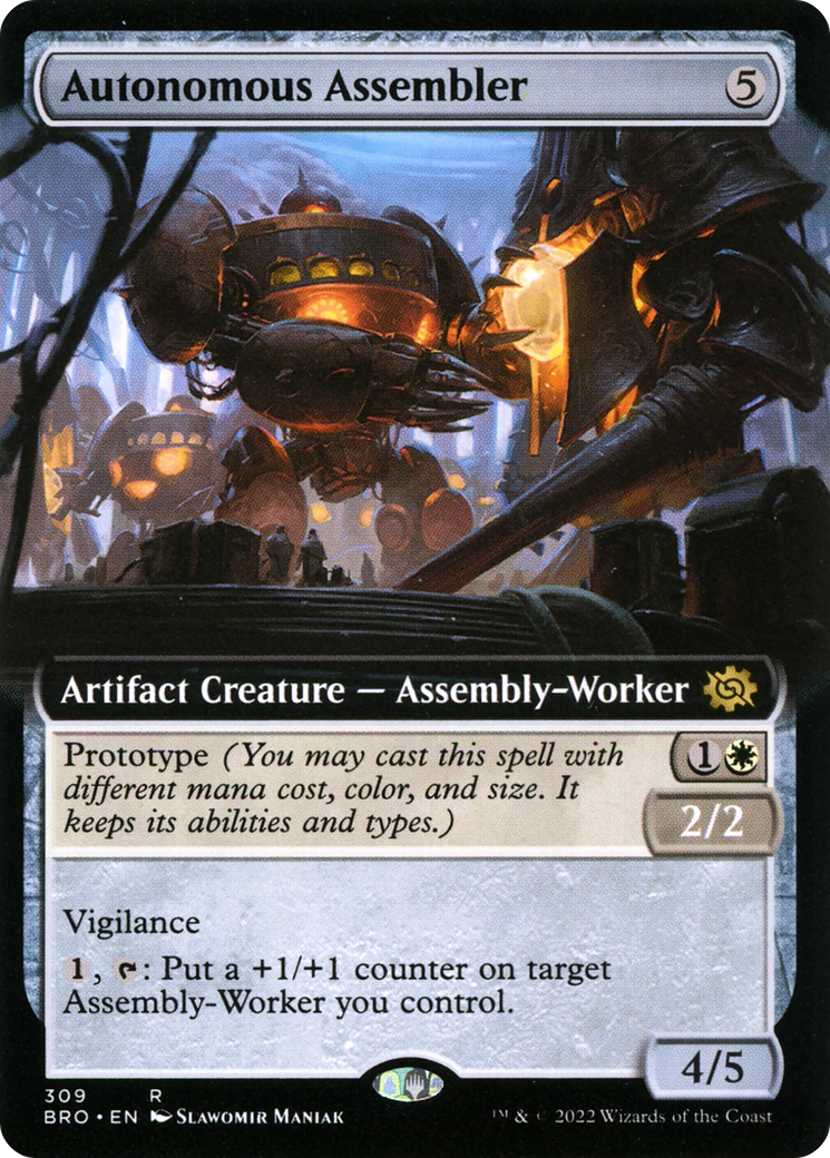 Autonomous Assembler (Extended Art) (BRO-309) - The Brothers' War: (Extended Art) Foil
