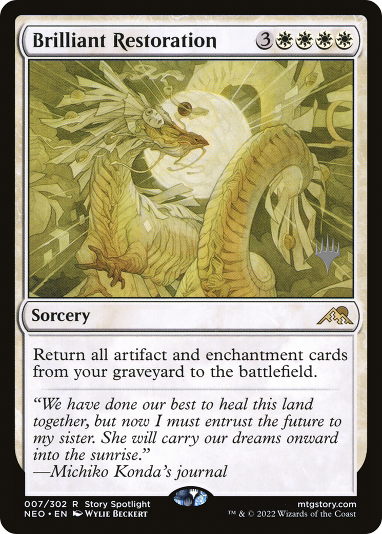Brilliant Restoration (PPNEO-07P) - Kamigawa: Neon Dynasty Promos
