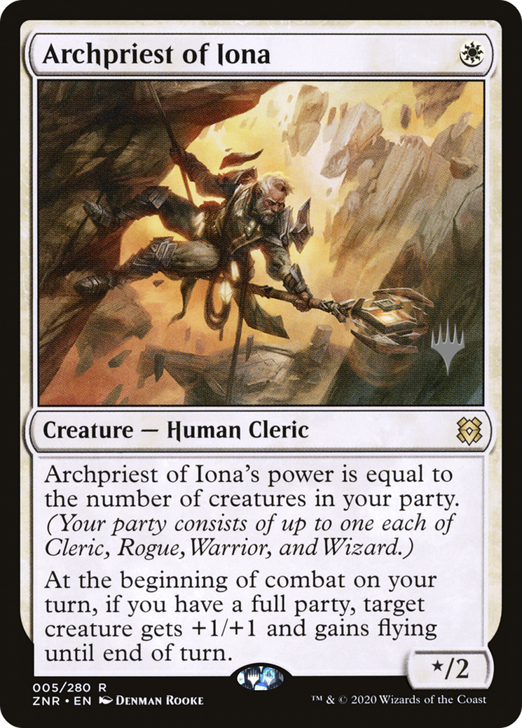 Archpriest of Iona (PPZNR-005) - Zendikar Rising Promos Foil