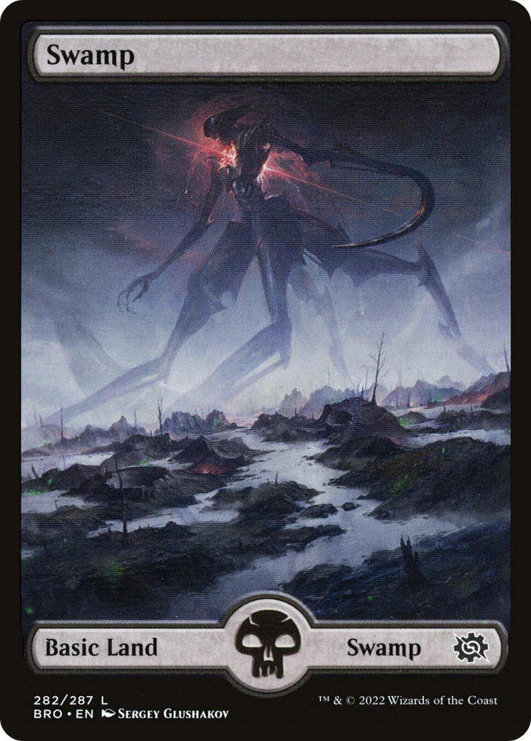 Swamp (282) - Full Art (BRO-282) - The Brothers' War Foil