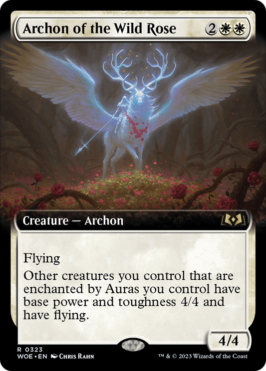 Archon of the Wild Rose (Extended Art) (WOE-323) - Wilds of Eldraine: (Extended Art)