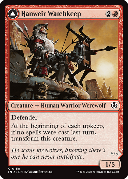 Hanweir Watchkeep // Bane of Hanweir (INR-158) - Innistrad Remastered Foil