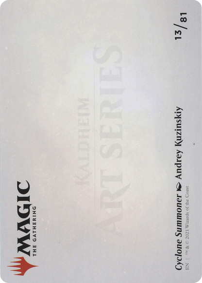 Cyclone Summoner Art Card (ASKHM-013) - Art Series: Kaldheim (Borderless)