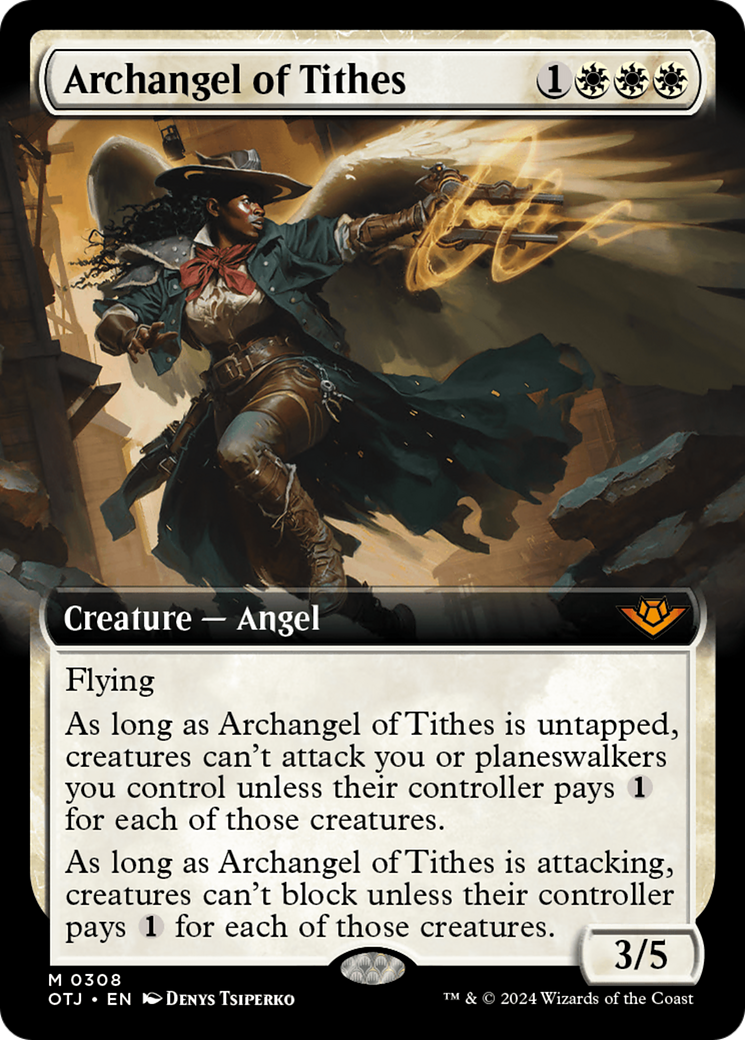 Archangel of Tithes (Extended Art) (OTJ-308) - Outlaws of Thunder Junction: (Extended Art) Foil