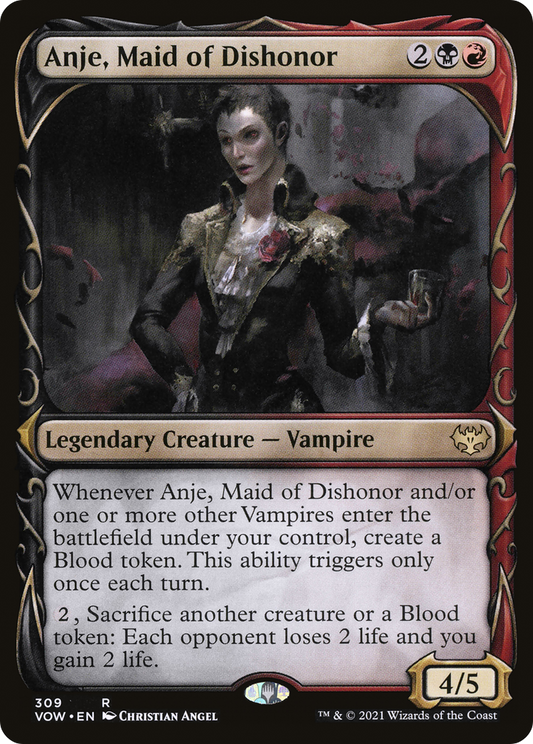 Anje, Maid of Dishonor (Showcase) (VOW-309) - Innistrad: Crimson Vow: (Showcase)