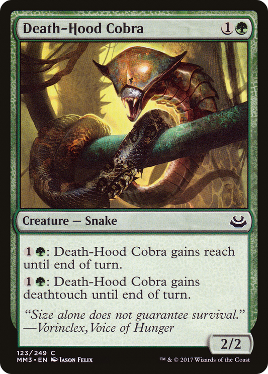 Death-Hood Cobra (MM3-123) - Modern Masters 2017 Foil
