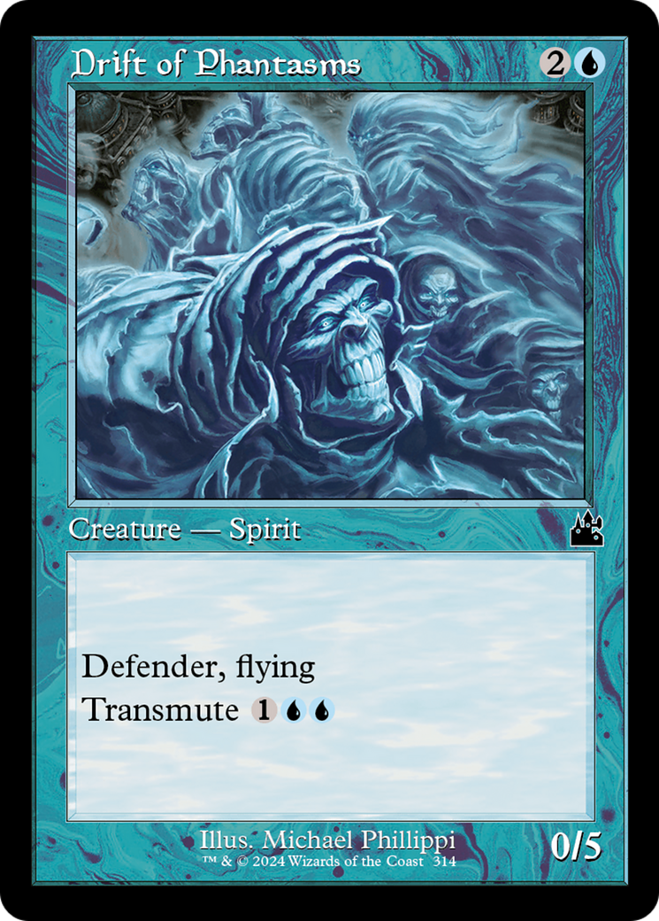 Drift of Phantasms (Retro Frame) (RVR-314) - Ravnica Remastered Foil