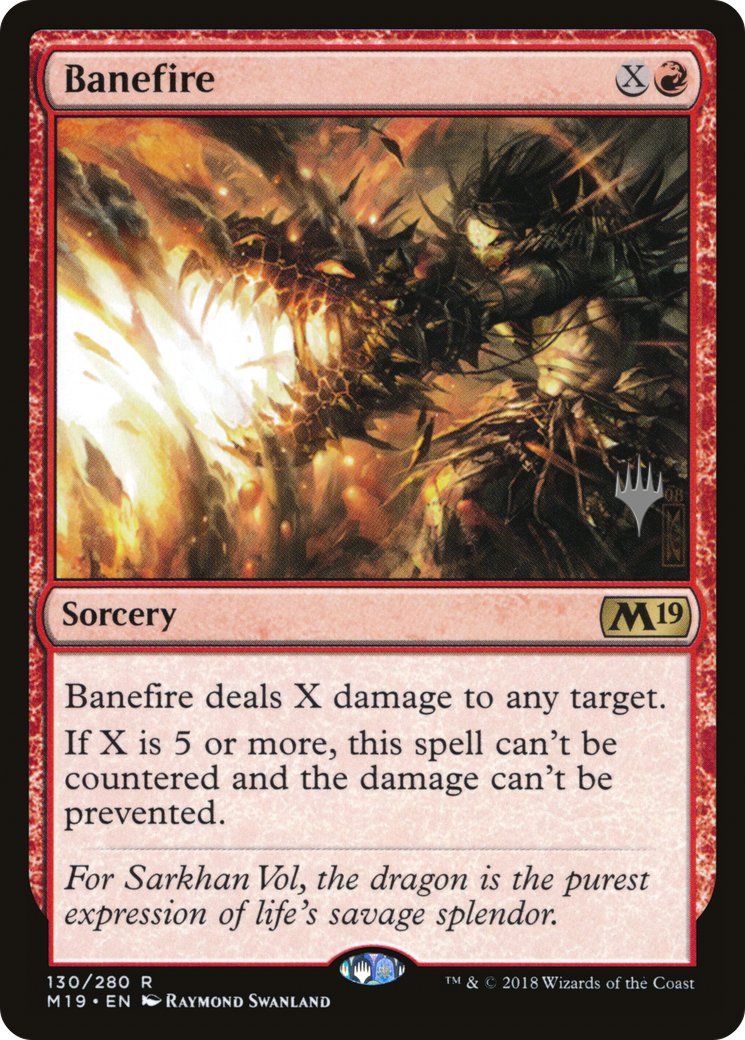 Banefire (PPM20-130) - Core Set 2019 Promos Foil