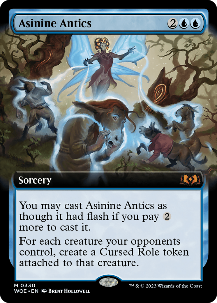 Asinine Antics (Extended Art) (WOE-330) - Wilds of Eldraine: (Extended Art) Foil