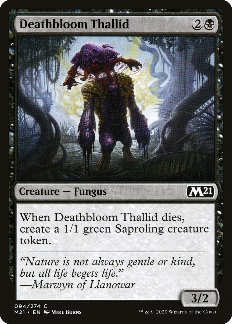 Deathbloom Thallid (M21-094) - Core Set 2021 Foil