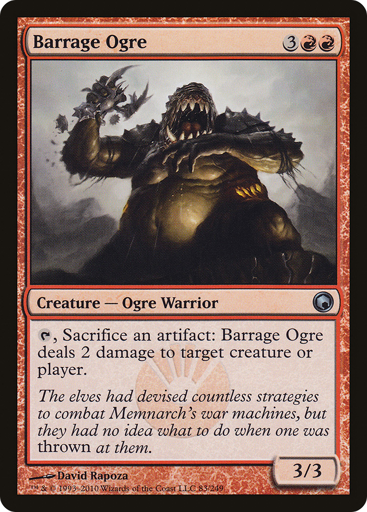 Barrage Ogre (SOM-083) - Scars of Mirrodin Foil