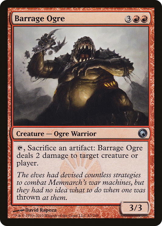 Barrage Ogre (SOM-083) - Scars of Mirrodin Foil