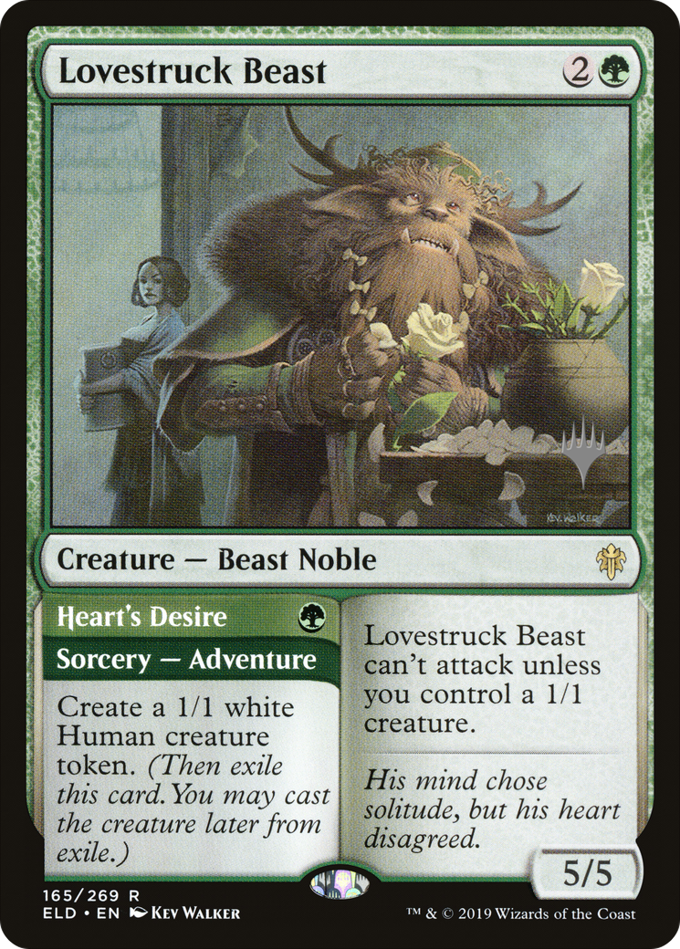 Lovestruck Beast (PPELD-165P) - Throne of Eldraine Promos Foil