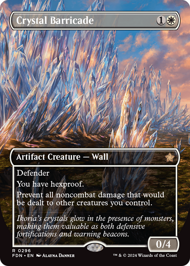 Crystal Barricade (FDN-296) - Foundations (Borderless) Foil