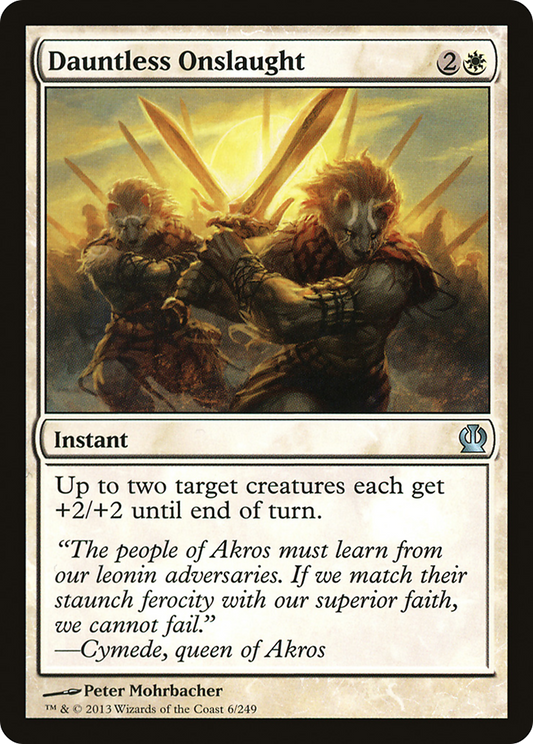 Dauntless Onslaught (THS-006) - Theros Foil