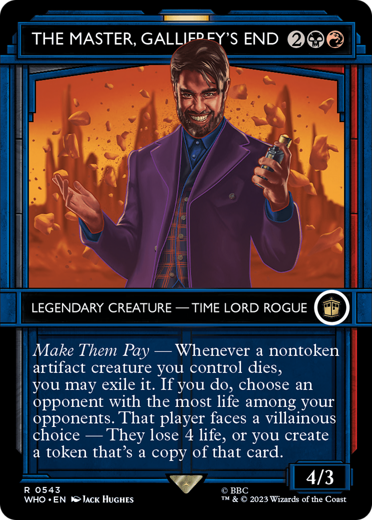 The Master, Gallifrey's End (Showcase) (WHO-543) - Doctor Who: (Showcase) (Borderless) Foil
