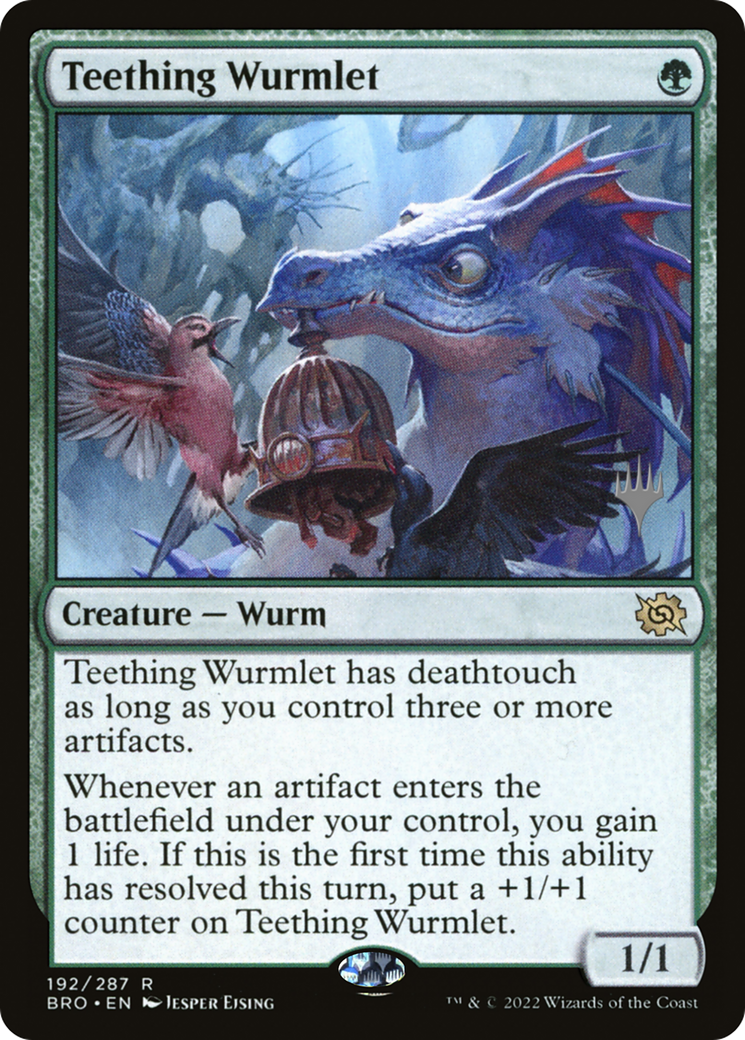 Teething Wurmlet (PPBRO-192) - The Brothers' War Promos Foil