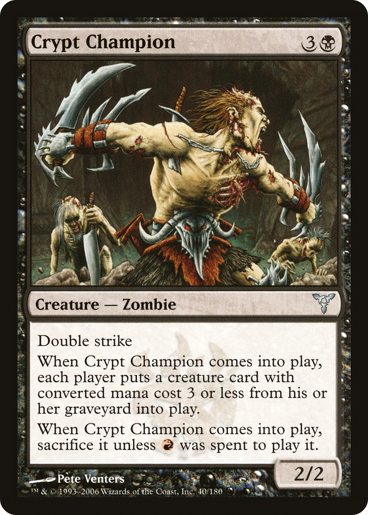 Crypt Champion (DIS-040) - Dissension Foil