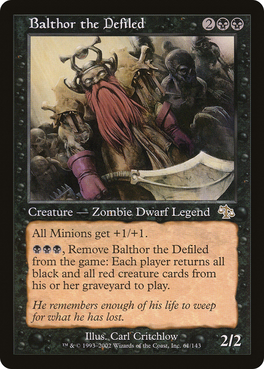 Balthor the Defiled (JUD-061) - Judgment Foil