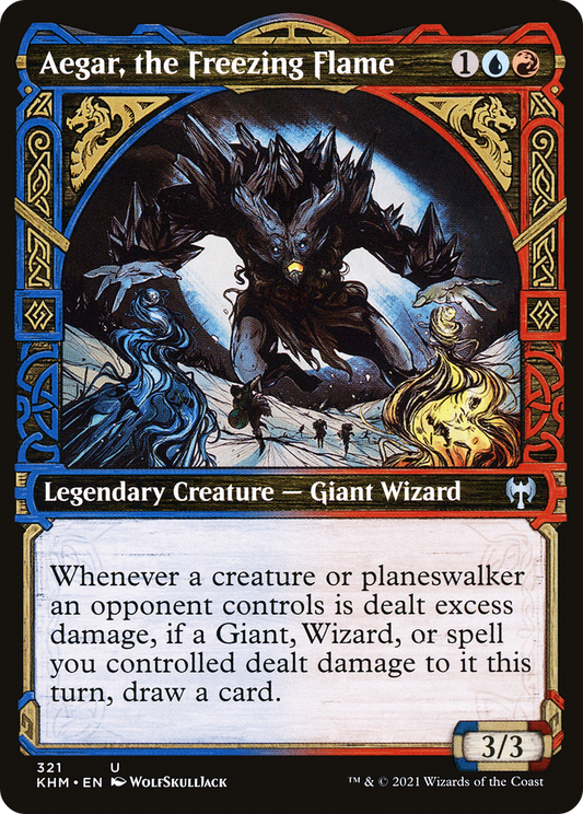 Aegar, the Freezing Flame (Showcase) (KHM-321) - Kaldheim: (Showcase) Foil