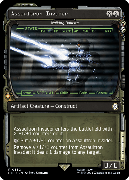 Assaultron Invader - Walking Ballista (Showcase) (PIP-352) - Fallout / Assaultron Invader: (Showcase) Foil