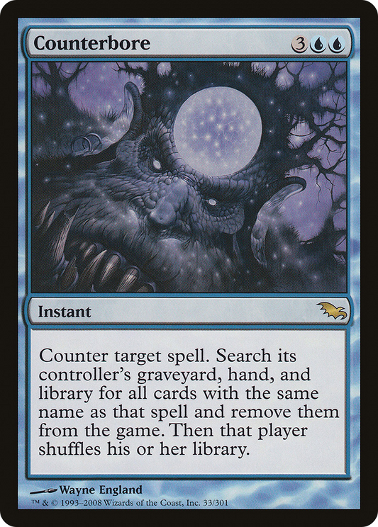 Counterbore (SHM-033) - Shadowmoor Foil