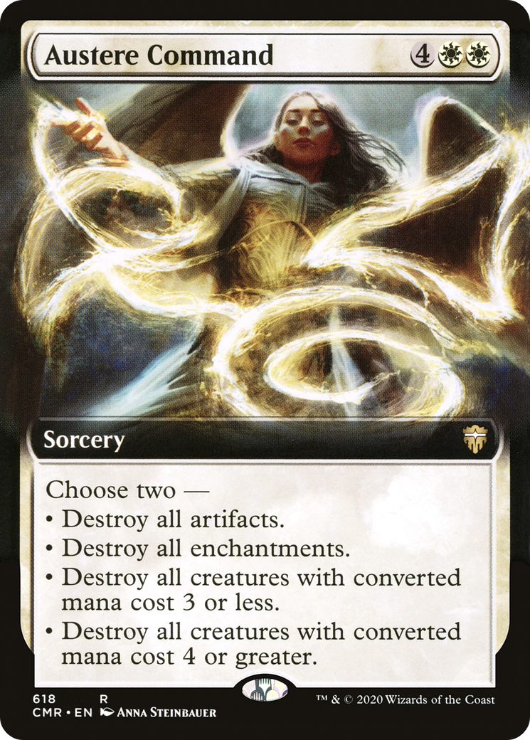 Austere Command (Extended Art) (CMR-618) - Commander Legends: (Extended Art) Foil