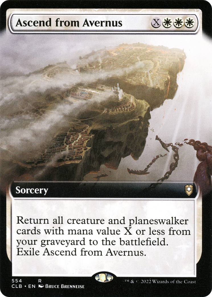 Ascend from Avernus (Extended Art) (CLB-554) - Commander Legends: Battle for Baldur's Gate: (Extended Art) Foil