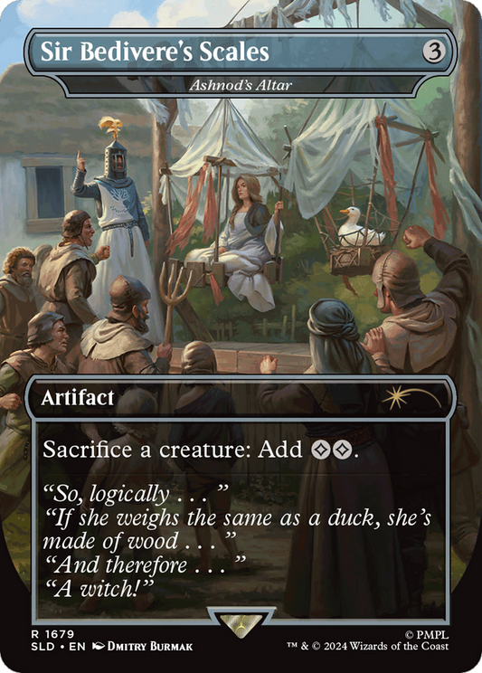 Ashnod's Altar (SLD-1679) - Secret Lair Drop / Sir Bedivere's Scales (Borderless) Foil