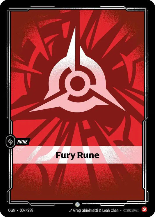 Fury Rune - 007/298 - Common