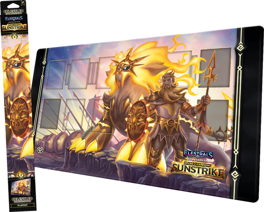 ELESTRALS SUNSTRIKE PLAYMAT CELESTLEO CHAMPION OF ARES