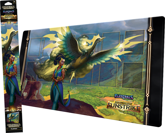 ELESTRALS SUNSTRIKE PLAYMAT OHMPERIAL CHAMPION OF HERA