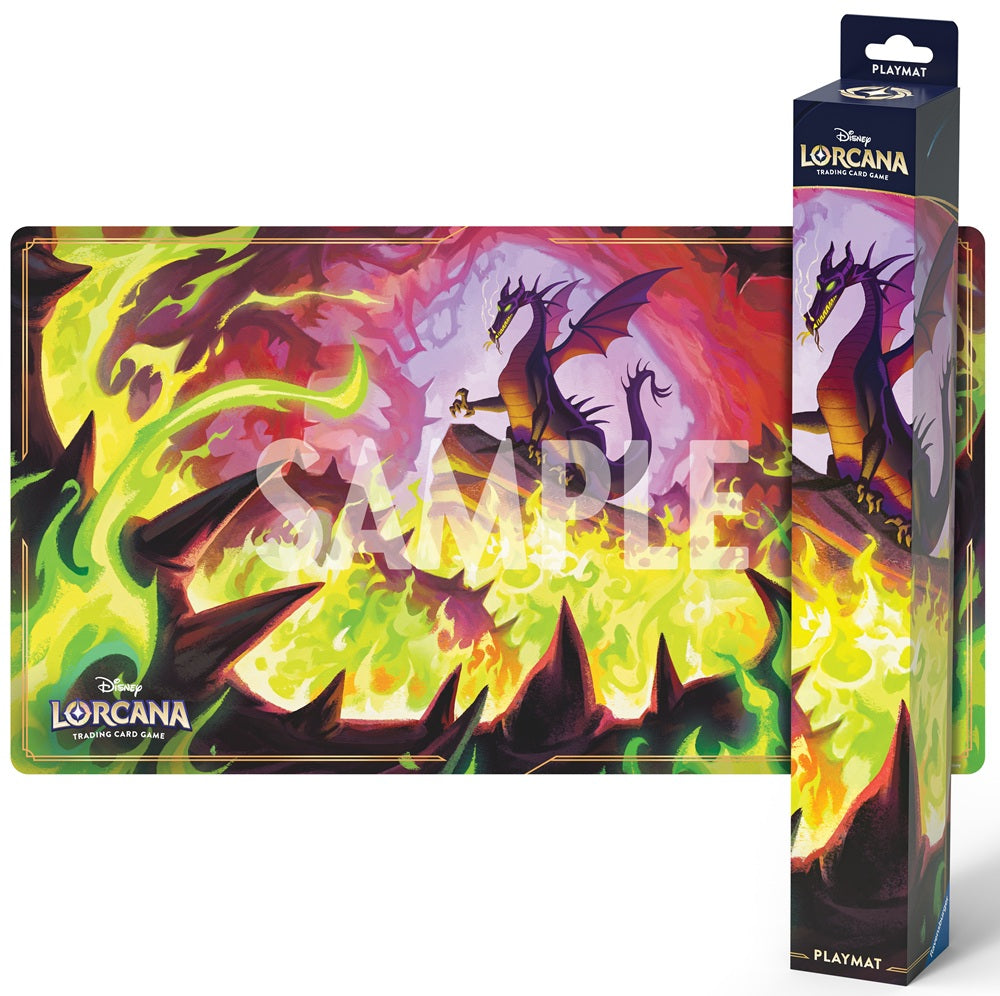 DISNEY LORCANA PLAYMAT SET 11 DRAGON FIRE