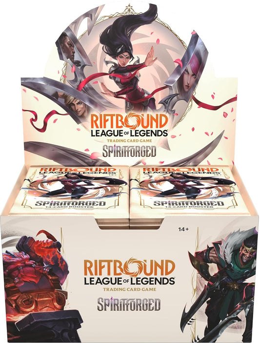 RIFTBOUND LEAGUE OF LEGENDS TCG SPIRITFORGED BOOSTER DISPLAY