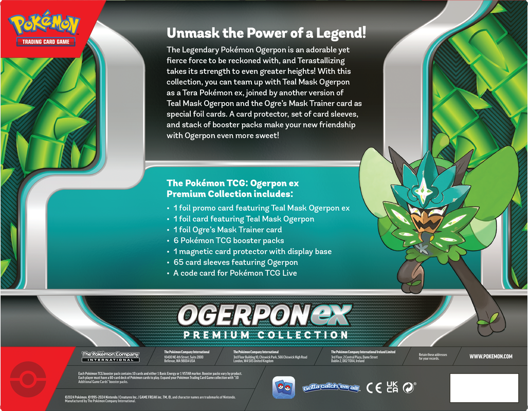 Pokémon Ogerpon Ex Premium Collection Box